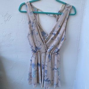 Blush Pink Floral Romper